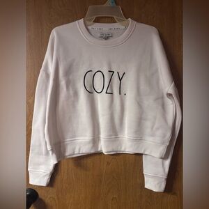Rae Dunn White Crewneck Top